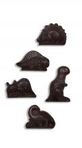 Dinosaurusfiguurtjes in volle chocolade - caraque 